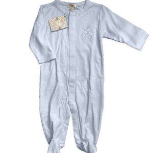 Kissy Kissy Ultra-soft Blue Footies, 9m